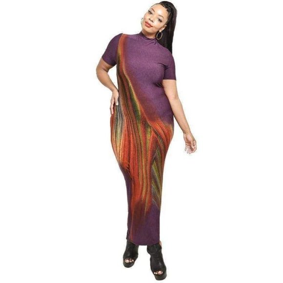 Walk That Way Dress (Plus Size Only) 1x 2x 3x - Picture 3 of 7